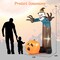 Costway 7 FT Inflatable Haunted Scarecrow Blow up Yard Decoration with Built-in LED Lights